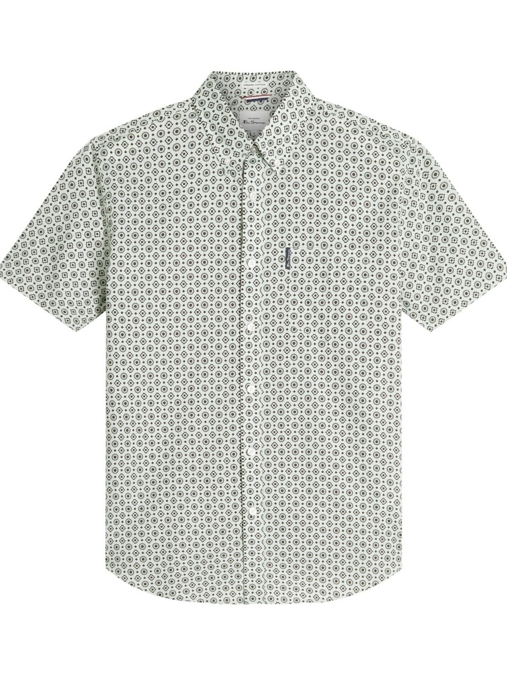 Ben Sherman Men's Block Geo Print Short Sleeve Shirt